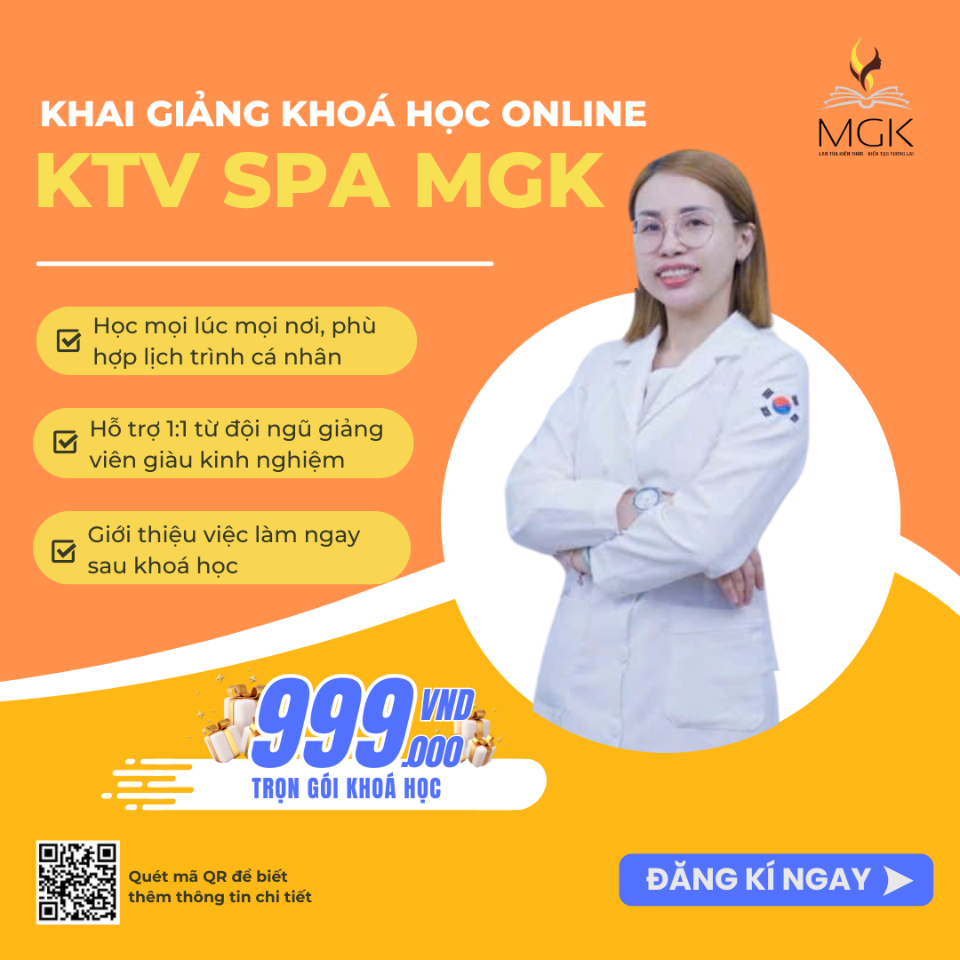KHÓA HỌC KTV SPA CHĂM SÓC DA 12 BƯỚC CHUẨN HÀN