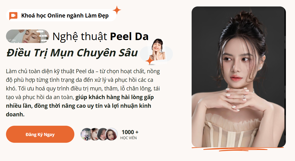 Nghệ thuật Peel Da Điều Trị Mụn Chuyên Sâu